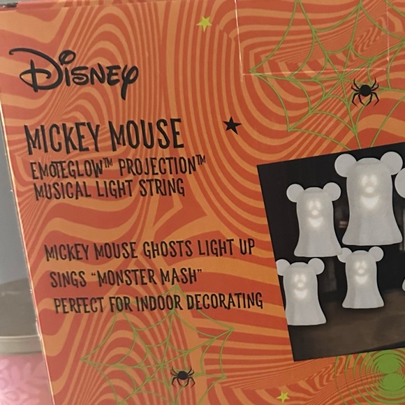 Disney Mickey Mouse Ghost Musical Halloween Projection Light String Set - Picture 4 of 4